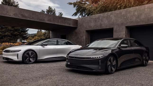 Image for article titled The Lucid Air Looks Much Better With a New &#39;Stealth&#39; Package