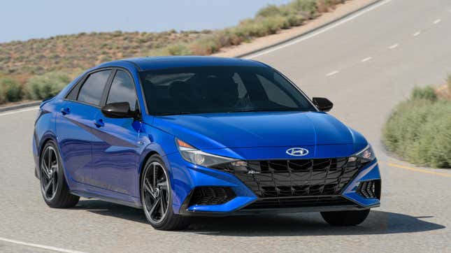 Image for article titled The 2021 Hyundai Elantra N Line Is A Serious Threat To The Civic Si
