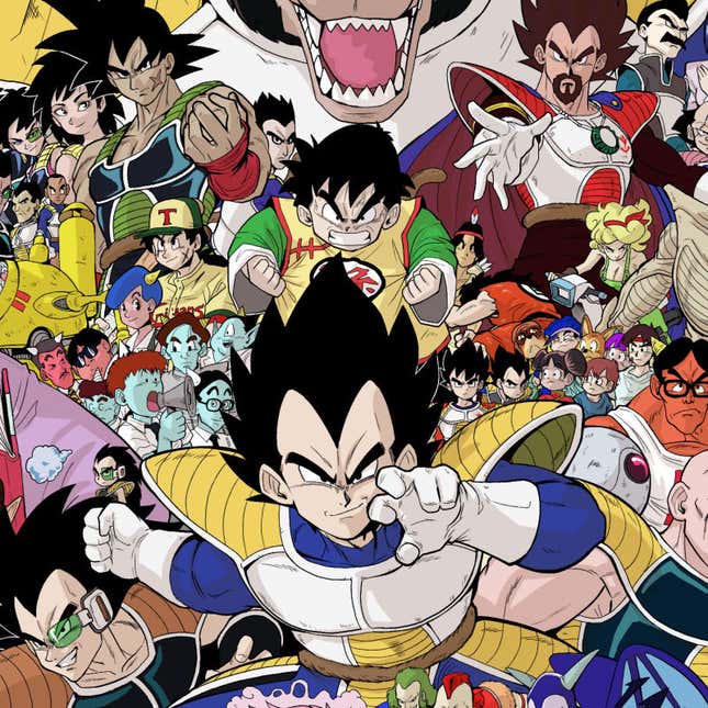 Imagen para el artículo titulado Todos (sí, todos) los personajes de Dragon Ball en una sola imagen