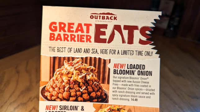 outback menu