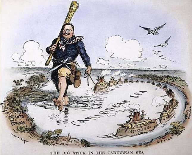 Image for article titled Trump’s foreign policy strategy emerges: Speak loudly and carry a tiny stick