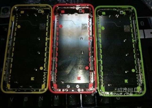 Image for article titled If these leaked images are real, the forthcoming “cheap” iPhone is hideous
