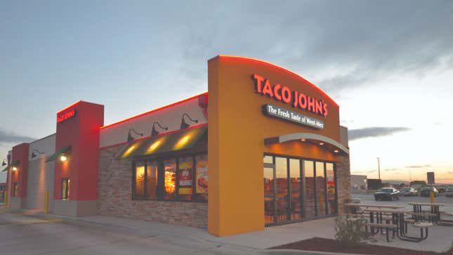 A photo of a Taco John's restaurant 