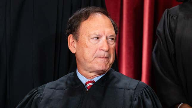 Associate Justice Samuel Alito Jr. during the formal group photograph at the Supreme Court in Washington, DC, US, on Friday, Oct. 7, 2022.