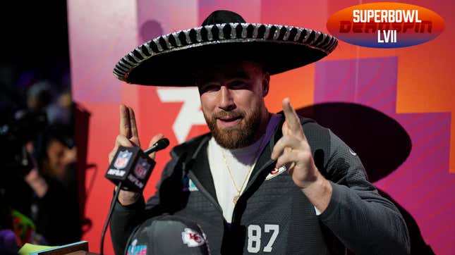 Hey, did you know Travis Kelce has a brother who is ALSO playing in the Super Bowl?