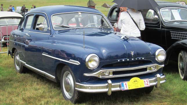 A 1954 Ford Vedette before the body redesign