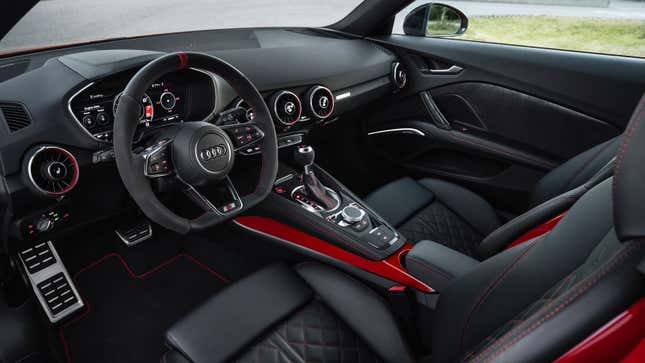 A photo of the interior of the Audi TT Final Edition.