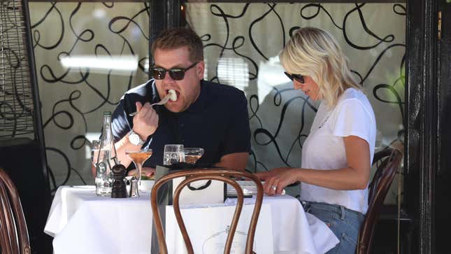 Image for article titled Famous Restaurateur Bans James Corden From Balthazar, Calls Him a &#39;Tiny Cretin of a Man&#39;
