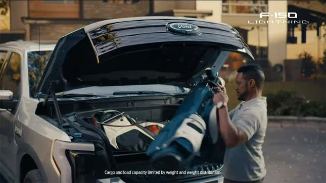 Image for article titled Ford F-150 Lightning Starts Under $40K With 563 HP And One Big Ass Frunk