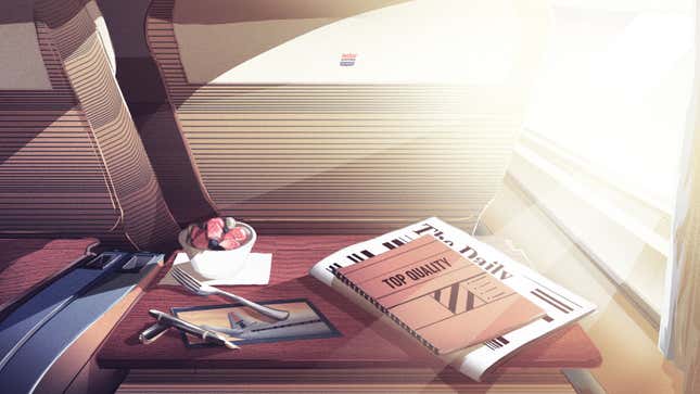 Image for article titled An illustrated guide to inflight entertainment by decade