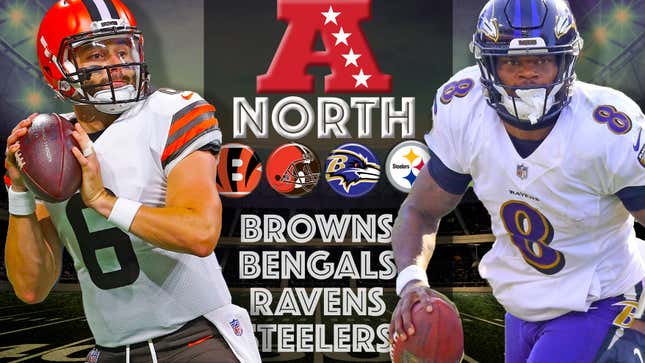 Image for article titled 2021 NFL Preview - AFC North: Baker Mayfield and Lamar Jackson will duel for the division