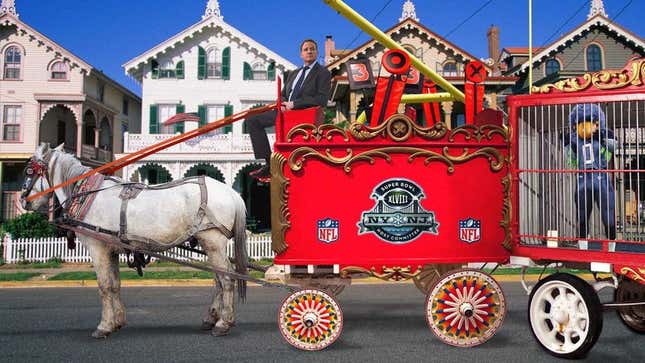 Image for article titled Super Bowl Packs Up, Leaves Town In 40-Wagon Train