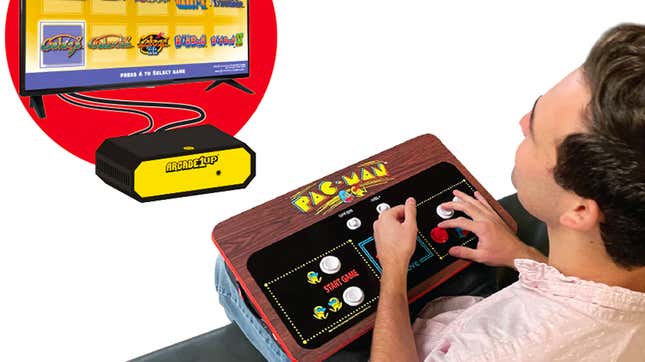 Image for article titled Arcade1Up&#39;s New Space-Saving Arcade Machine Sits On Your Lap