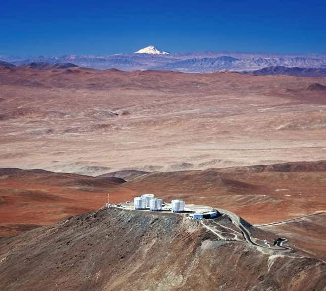 A sweeping view of the ESO's Very Large Telescope.