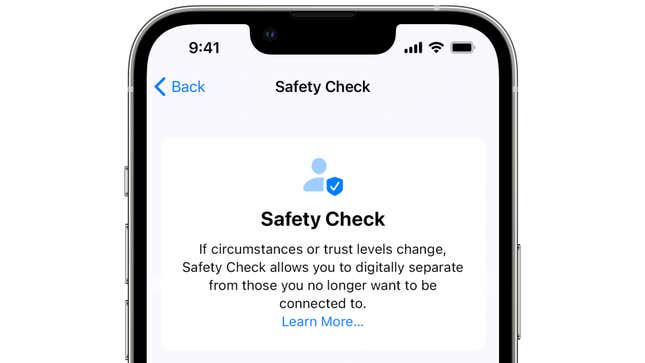 Image for article titled Coming to iOS: &#39;Safety Check&#39; for Domestic Violence Victims
