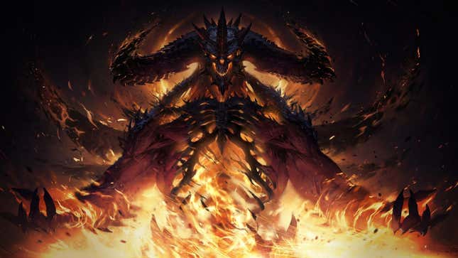 Diablo Immortal's titular demon basks in the bad feeling created by predatory pay-to-win mechanics. 