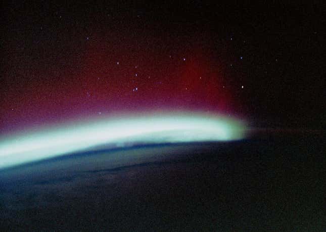 Image for article titled What the Northern and Southern lights look like from space