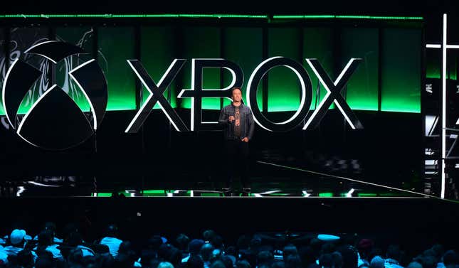 Phil Spencer speaks at the Vbox 2018 E3 showcase