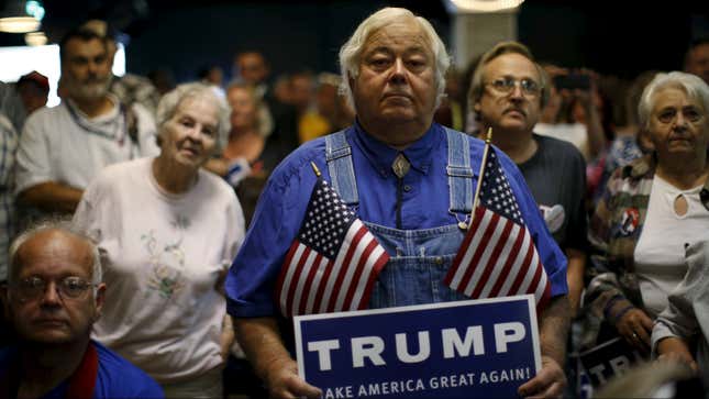 Supporters in Waterloo, Iowa.