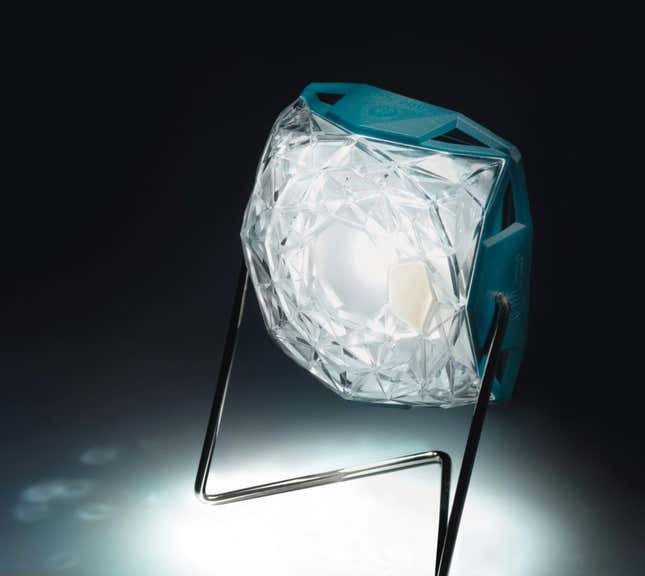 The Little Sun Diamond lights up against a dark background