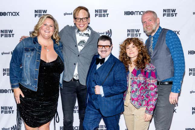 Bridget Everett, Jeff Hiller, Murray Hill, Hannah Bos, and Paul Thureen attend a screening of HBO’s “Somebody Somewhere” on February 21, 2022 in New York City.