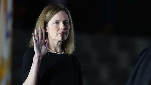 Image for article titled Amy Coney Barrett Could Be the Final, Dystopian &#39;Girlboss&#39;