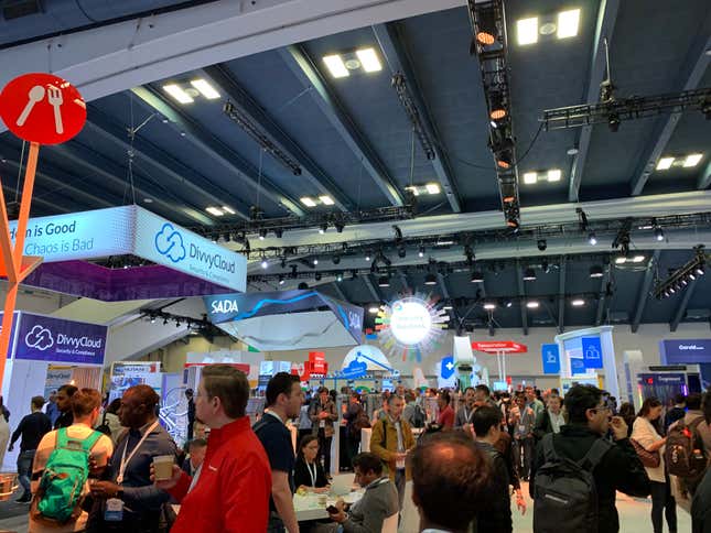 The Google Cloud Next show floor.