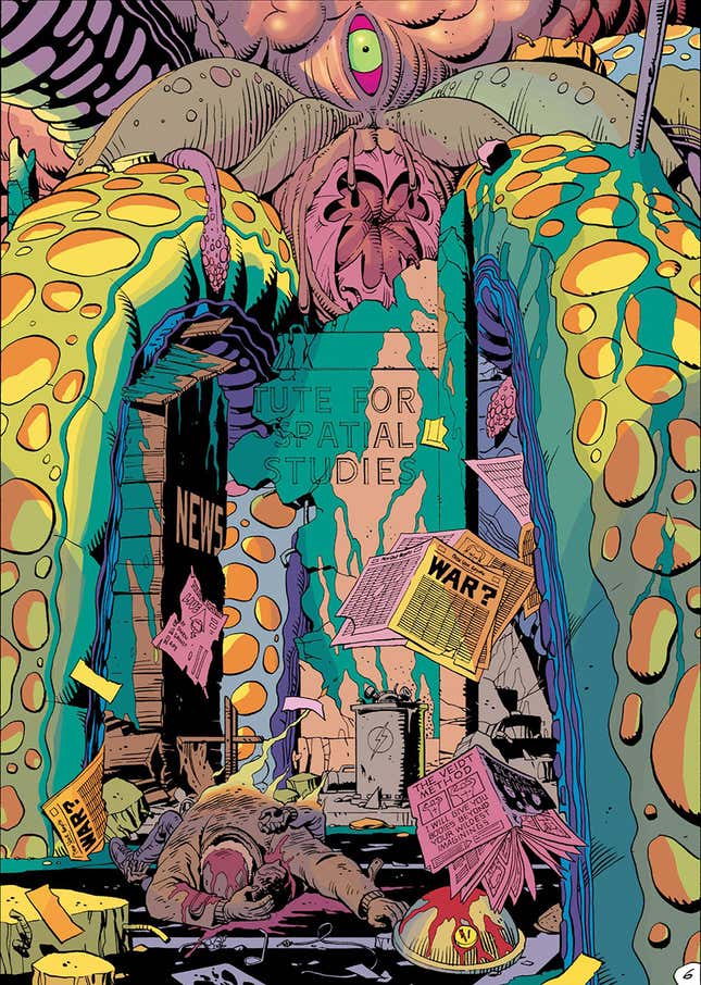 Así es era el calamar gigante que Ozymandias arrojó sobre Nueva York.