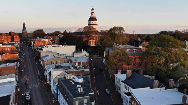 A view of the Maryland state house