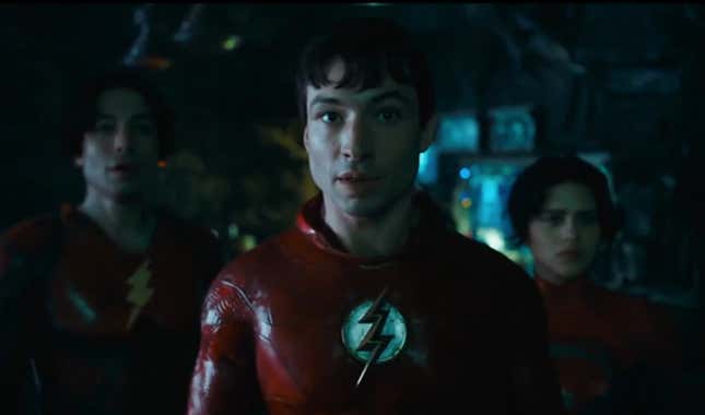 Ezra Miller (times two) in The Flash.