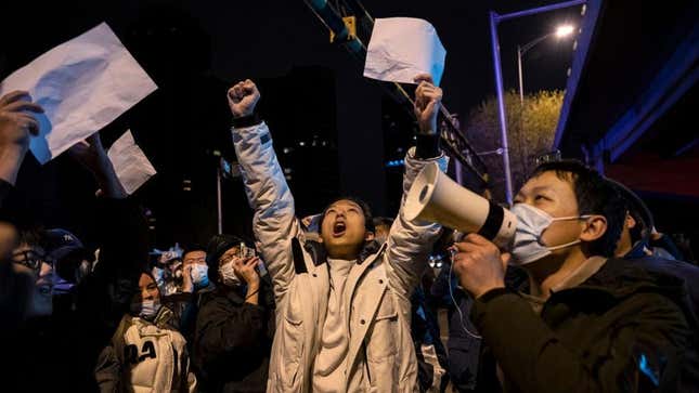 Protests broke out across China prompting strict censorship on social media
