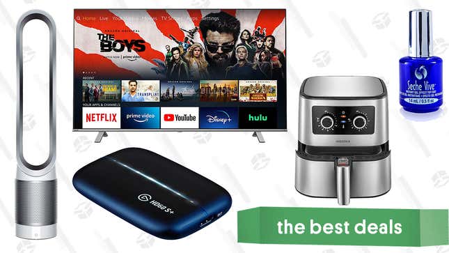 Image for article titled Sunday&#39;s Best Deals: Dyson Pure Cool Link Air Purifier + Fan, Elgato Game Capture Card, Insignia Air Fryer, Toshiba Fire TVs, and More