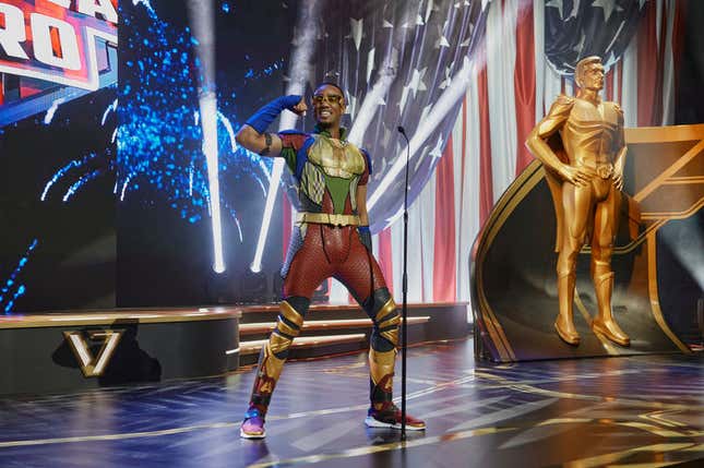 Remember when Nancy Pelosi knelt with a Kente cloth? Combine that energy with the shock of seeing Rudy Guiliani on The Masked Singer and the baffled silences in Charlamagne tha God’s interview with Ziwe.