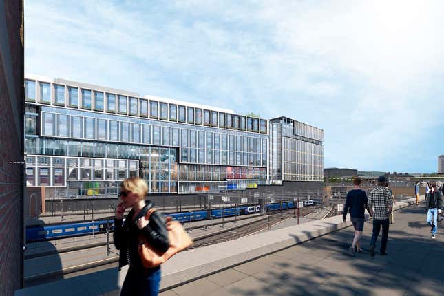 Googlers could conceivably commute to work from bucolic Cambridge—or Paris.