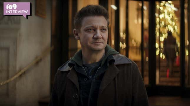 Clint Barton outside a hotel in NYC.