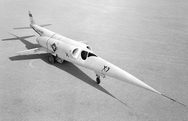 The sharp-nosed Stiletto X-plane.