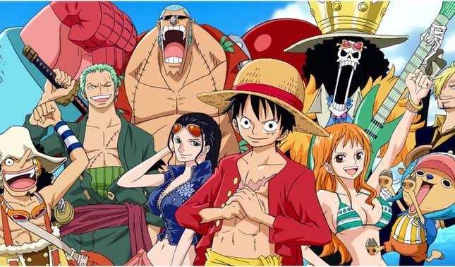 One Piece's main characters, the Straw Hat Pirates.