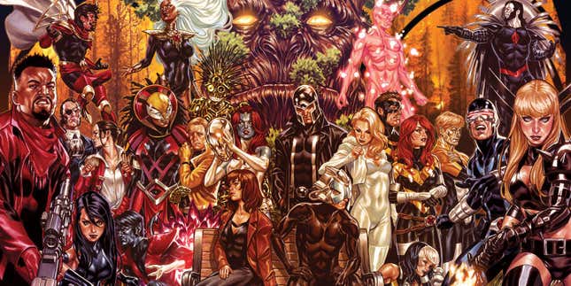 Various X-Men in promotional art for House/Powers of X. 