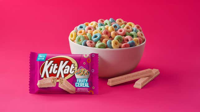 kit kats with fruity cereal