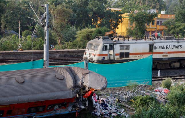 Image for article titled India&#39;s worst train crash in 20 years shows how its railways mis-spent safety funds