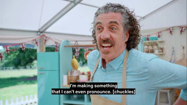 Giuseppe on The Great British Baking Show