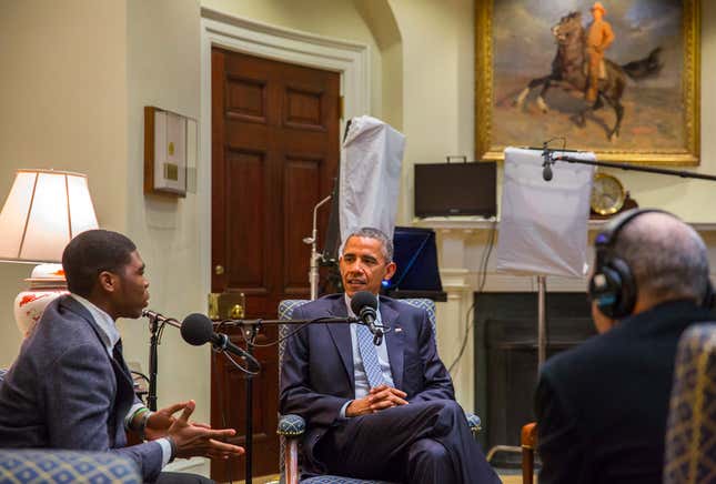 Obama goes on the record with 18-year-old Noah McQueen.