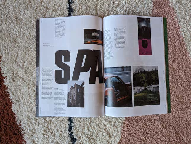 The Spa page in RACEWKND's Jet Set edition
