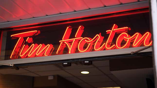 A picture of the tim Hortons Logo