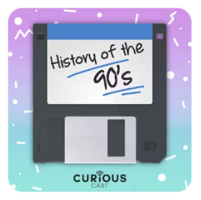 History of the 90s logo