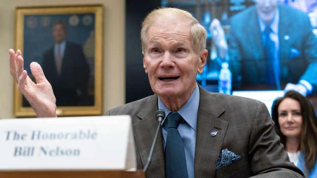 NASA Administrator Bill Nelson testifies before the House Science, Space, and Technology Committee on the Fiscal Year 2024 budget at Capitol Hill in Washington, Thursday, April 27, 2023.