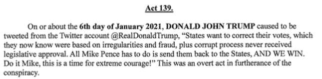 Image for article titled Here Are the 12 Tweets That Helped Get Trump Indicted