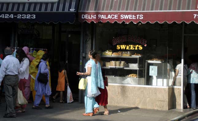 A street in New York's Jackson Heights