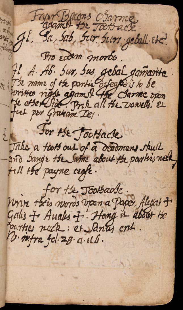 Image for article titled Can you read this spellbook for 17th-century witches? This library has a job for you