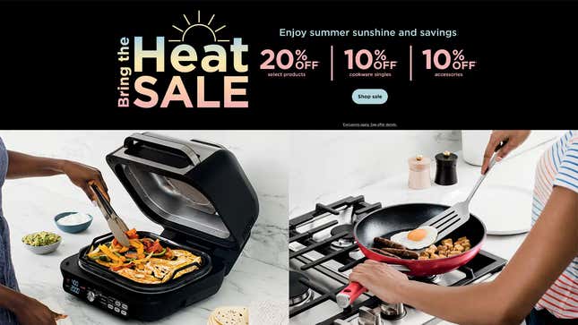 20% Off Select Products | Ninjakitchen
10% Off Cookware Singles | Ninjakitchen
10% Off Accessories | Ninjakitchen| Promo Code HEAT10